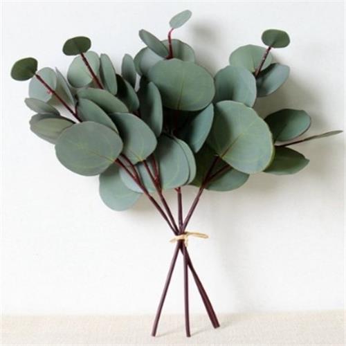 PVC eucalyptus bunch  with round leaves
