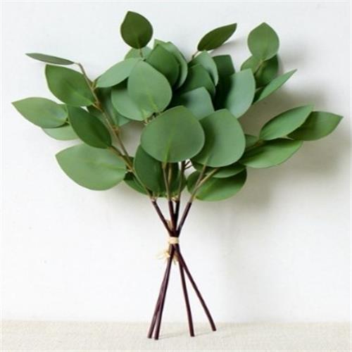 PVC eucalyptus bunch with heart-shaped leaves